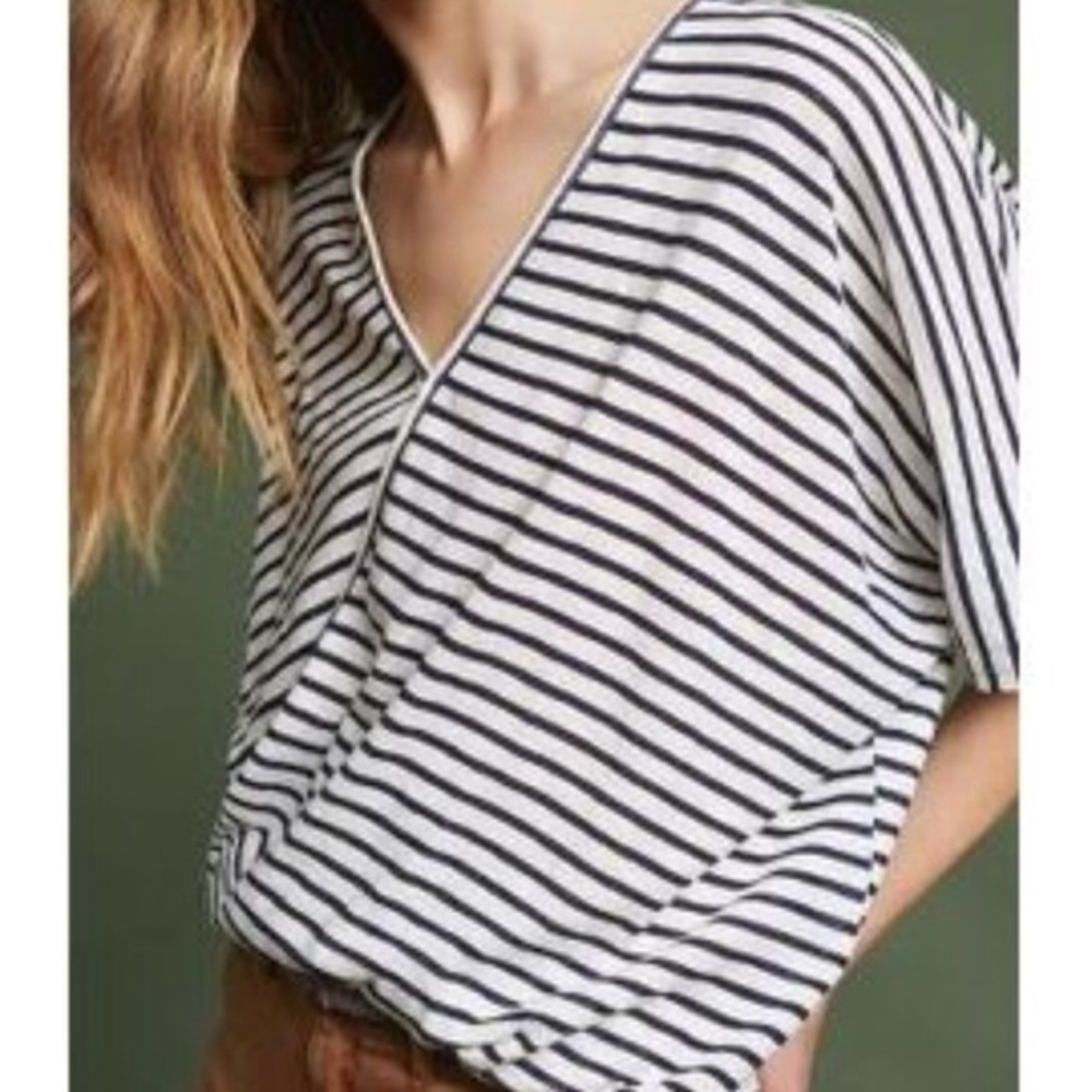 ANTHROPOLOGIE • eri + ali • super soft striped tee